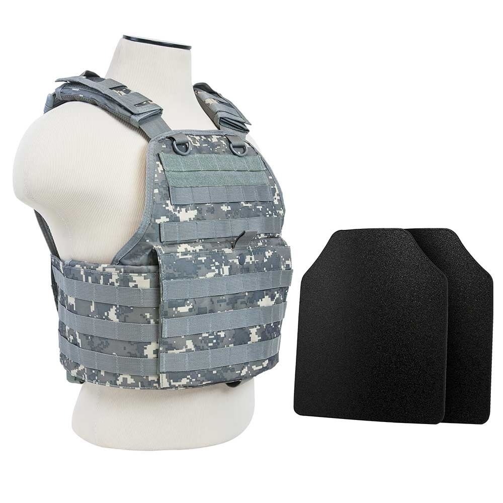 Plate Carrier w/UHMWPE 10 x 12' Level IIIA STR's Cut 2X Hard