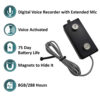 PBN-BVEXT – Black Vox External Long Life Audio Recorder - Image 2