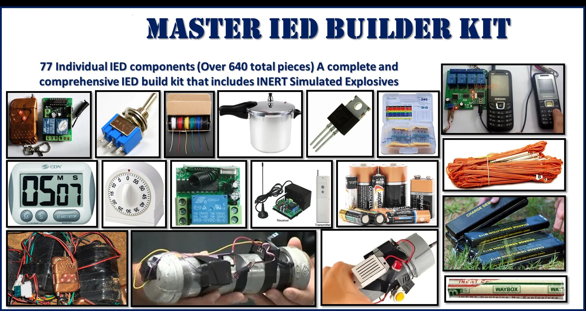 Improvised Explosive Device IED Circuit Builder Kit