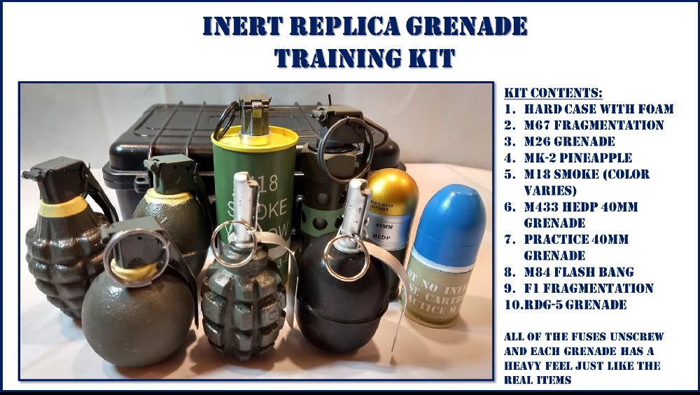 Inert Replica Hand Grenade Training Kit - Image 2