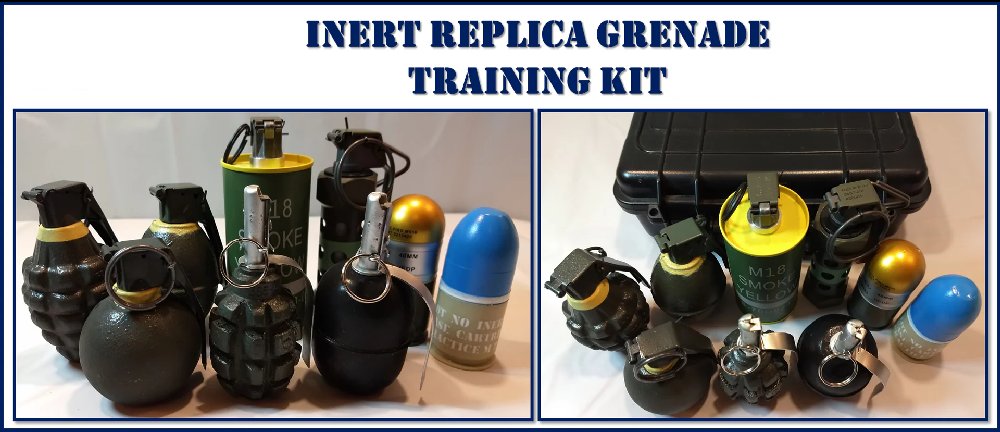 Inert Replica Hand Grenade Training Kit