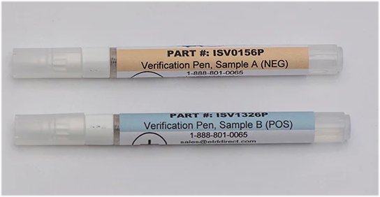 QS B220 Verification Pen Kit, A (NEG) & B (POS)